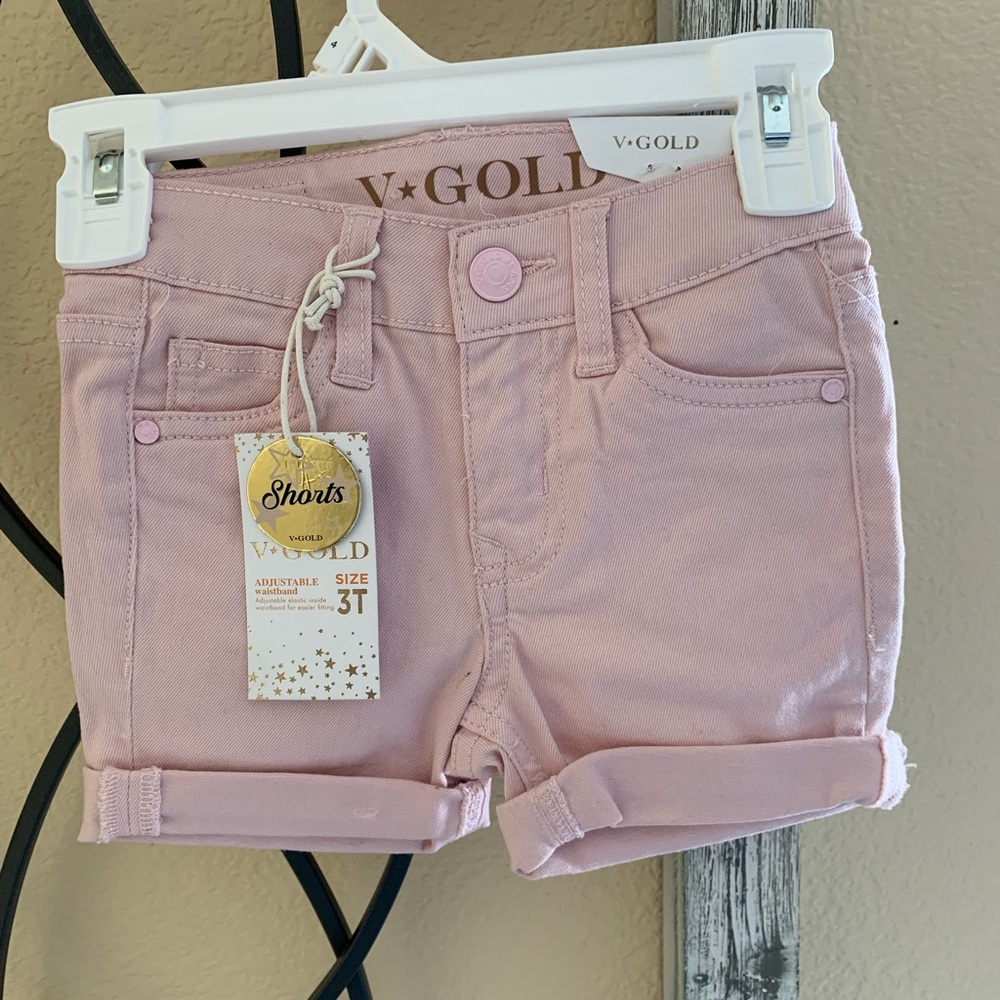 V-GOLD Pink Toddler Shorts